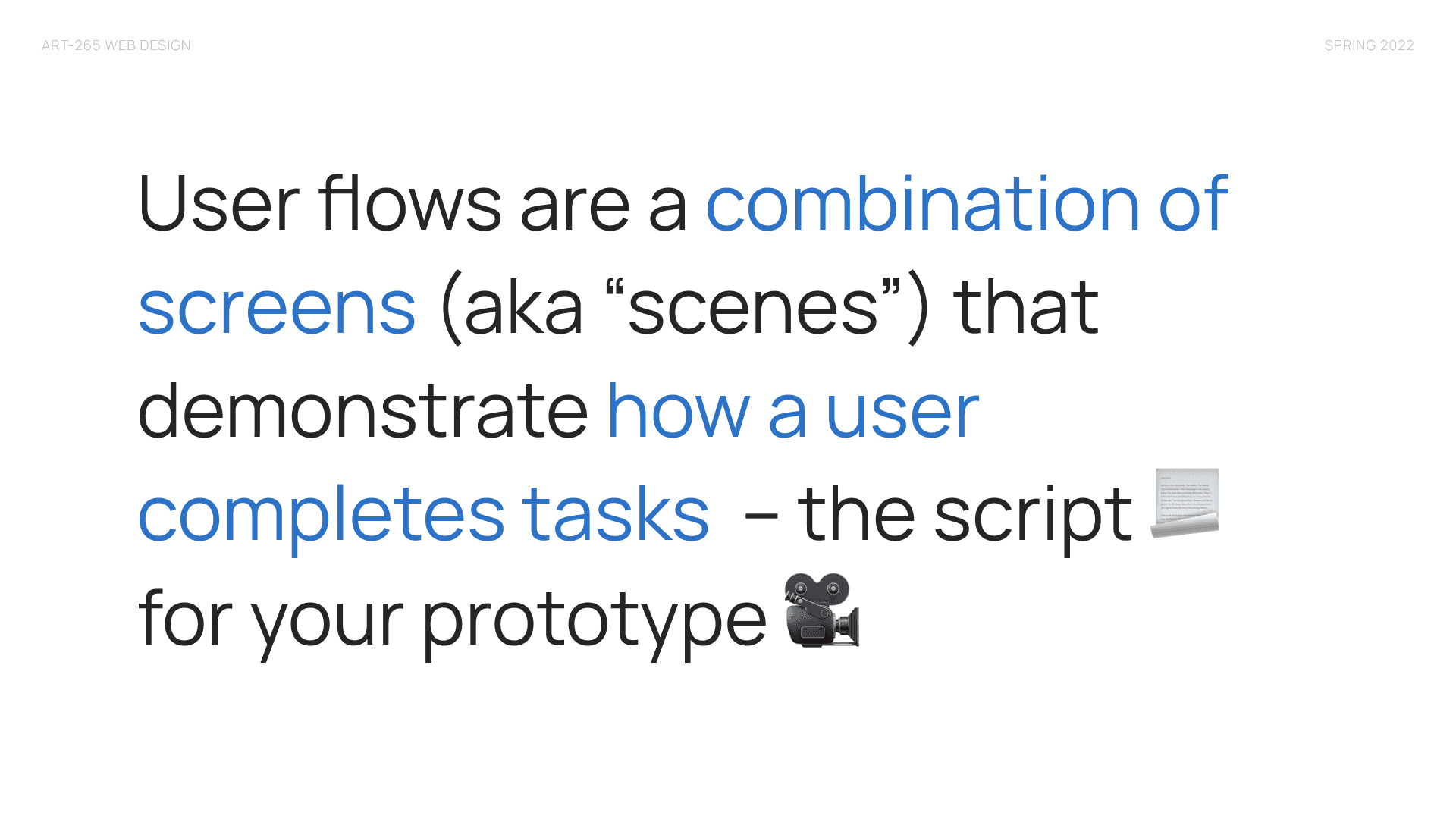 User flows slide