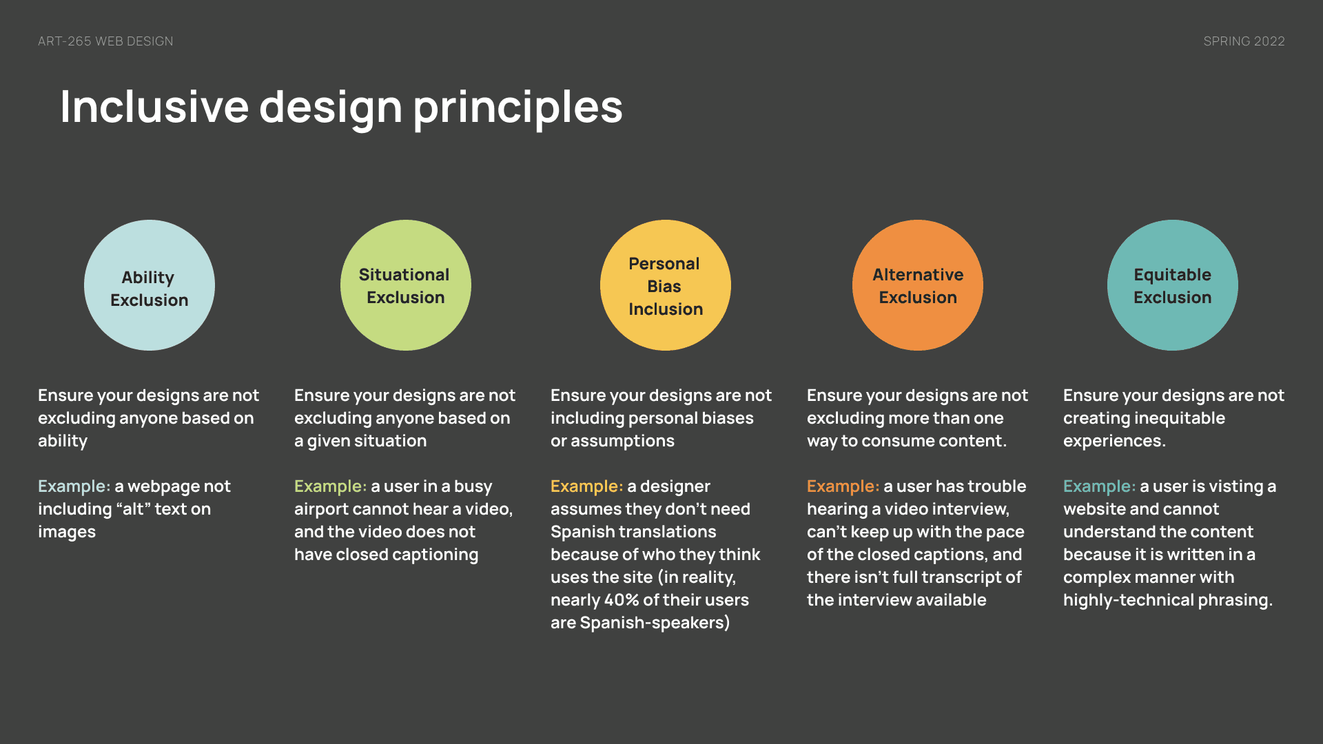 Inclusive design slide