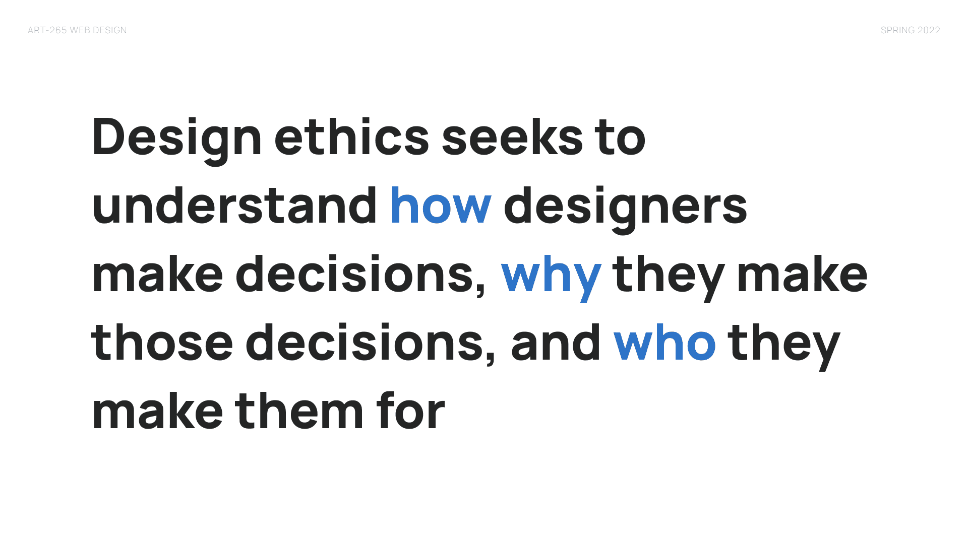 Design ethics slide